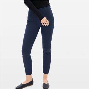 Everlane Side Zip Navy Blue Ankle Straight Skinny Leg Dress Pants 0